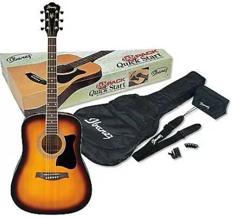 Ibanez V50NJP-VS Akustik Gitar Seti KUTU DEFORME