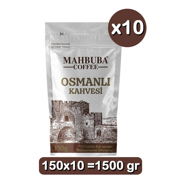 Mahbuba Osmanlı Mirvari Kahvesi 11 Karışımlı 150gr x 10 Paket