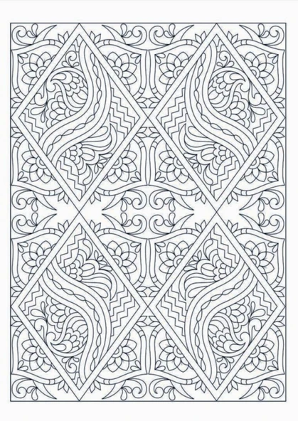 Renklerin Dansı Mandala Boyama Kitabı - Resim 4