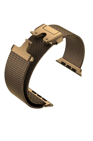 Apple Watch 10/11 Serisi 46mm Kordon Titanyum Kelebek Klipsli Milano Loop 121 - Resim 4