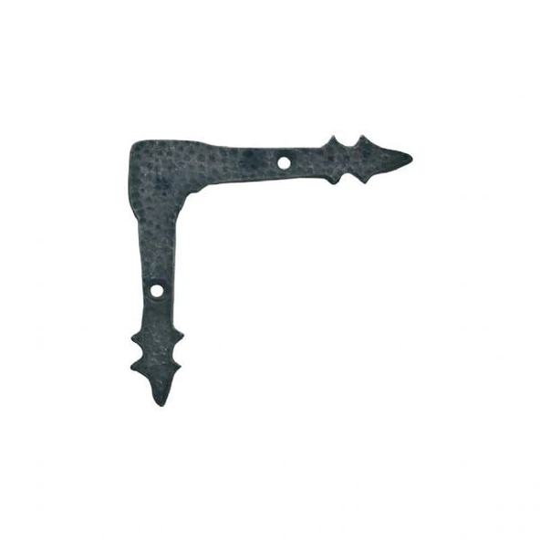 Prinç döküm antik siyah rustik eskitme, ferforje tipi osmanlı tarzı kapı için gönye süs HFT11004 ürün görseli 1