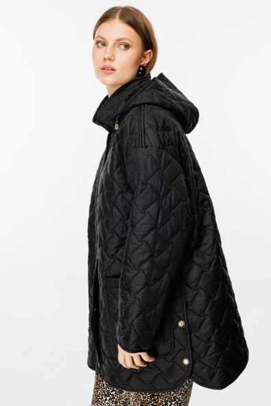 Ekol Büyük Beden Kapitone Kadın Manto 25EKL07843 - 12