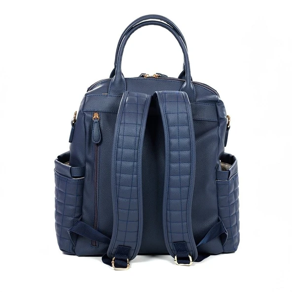 M&Y Kıtty Deri Anne Bebek Bakım Sırt Çantası 7270 Lacivert - 5