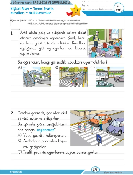 1. Sınıf Beceri Temelli Süper Soru Bankası - 7