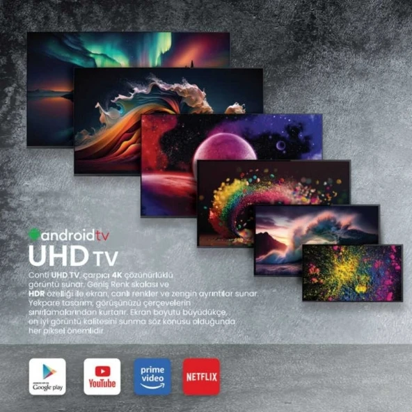 Conti CT43AN100F Full HD 43" 109 Ekran Uydu Alıcılı Android Smart LED TV - 4