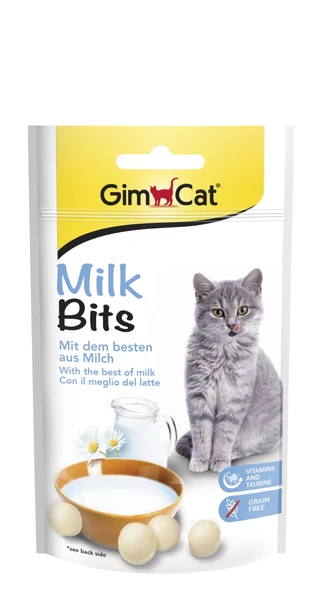 Gimcat Sütlü Kedi Ödül Tableti Milk Bits 40 Gr.x3 Adet ürün görseli 1