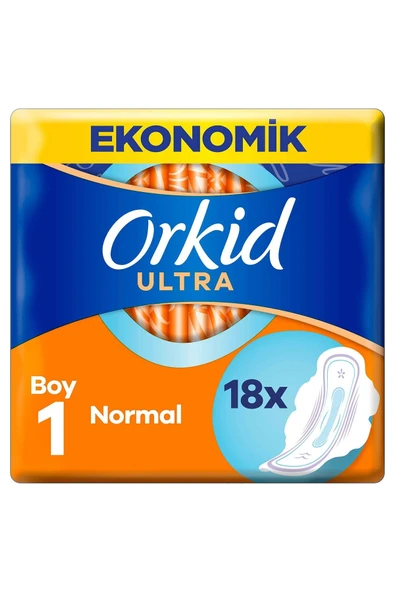 Orkid Ultra Extra Normal Boy 1 Hijyenik Ped 18 Adet