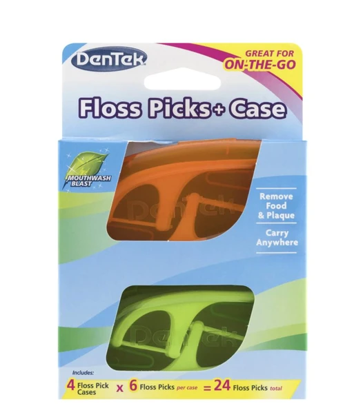 DenTek Comfort Temiz Diş İpi Seçenekleri + Seyahat Kılıfı 24lü