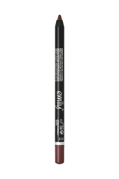 Emily Long Lasting Lip Pencil - 203 - Dudak Kalemi - Kahverengi