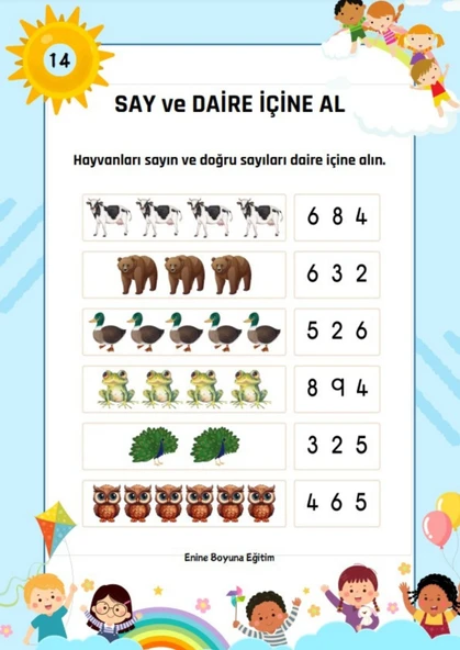Say- Eşleştir YAZ-SİL Kitabı - Resim 3
