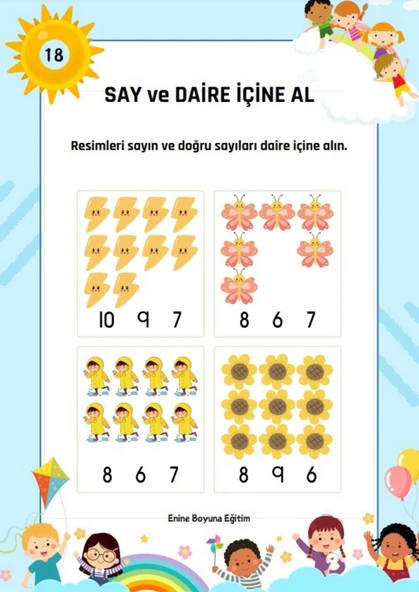 Say- Eşleştir YAZ-SİL Kitabı - Resim 2