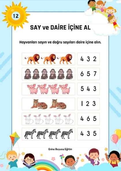 Say- Eşleştir YAZ-SİL Kitabı - Resim 4