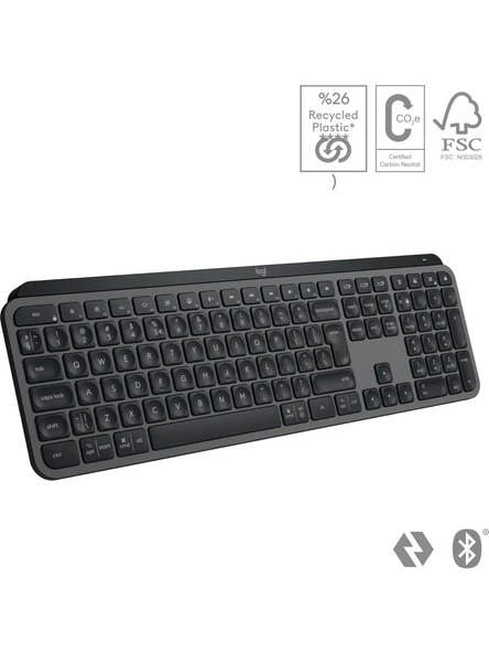 Logitech MX Keys S 920-011594 Bluetooth ve Wireless Kablosuz Klavye