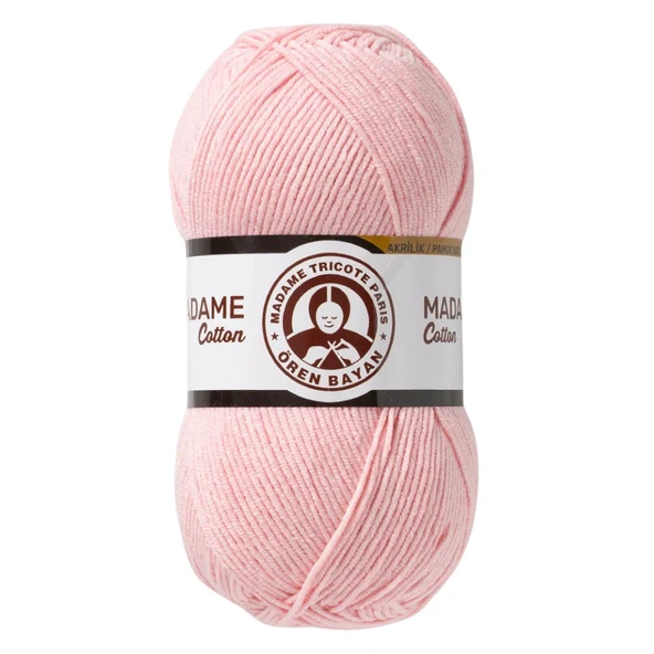 Ören Bayan Madame Cotton Örgü İpi - Pembe - 1 Adet - ( Renk Kodu : 033 )