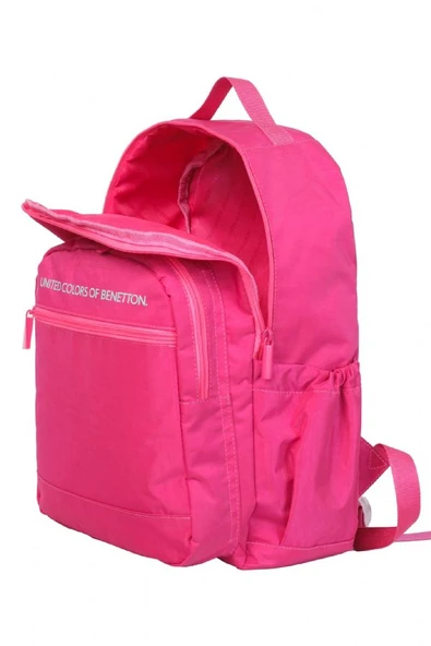 United Colors Of Benetton Kız Çocuk Fuşya Okul ve Günlük Sırt Çantası - Resim 2
