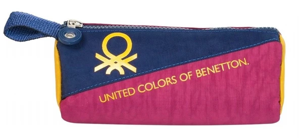 United Colors Of Benetton Color Blocking Unisex Çocuk Üçgen Kalemlik - Lacivert-Bordo-Hardal ürün görseli