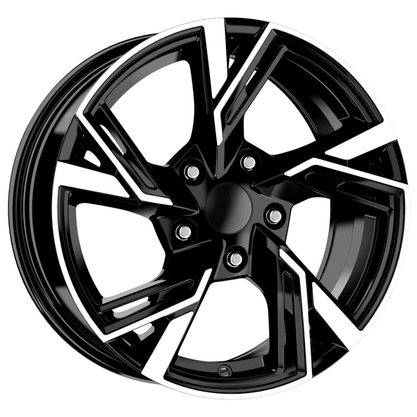 R1 Wheels 15 inç 5*112 ET35 Parlak Siyah Jant Takımı (J-3290)