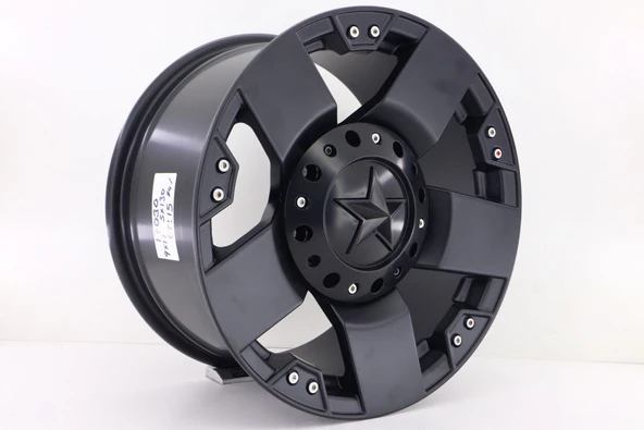 R1 Wheels 17 inç 6*139.7 ET15 Mat Siyah Jant Takımı (J-1381) - 1
