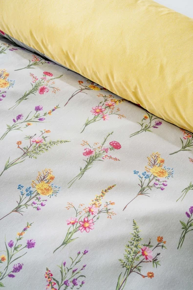 Rivaİstanbul Begonvil Çift Kişilik Nevresim Takımı Pamuklu - Resim 5