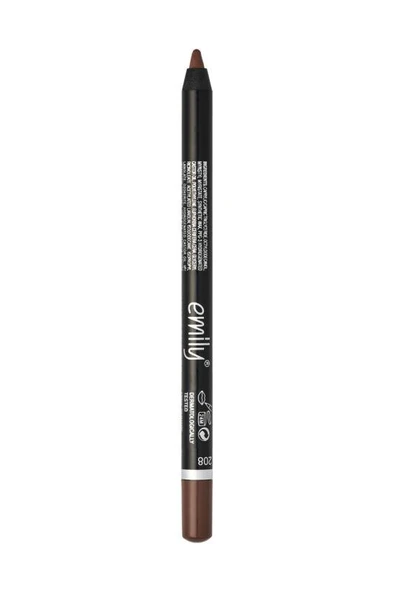 Emily Long Lasting Lip Pencil - 208 - Dudak Kalemi - Kahverengi