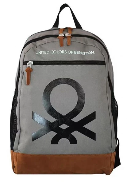 United Colors Of Benetton Sofistike Erkek Çocuk Ortaokul ve İlkokul Çantası - Gri