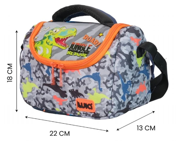 Wia Yeşil Dinazor Erkek Çocuk Beslenme Çantası - Isı Yalıtımlı - Resim 2