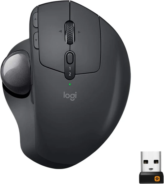 Logitech Mx Ergo Trackball 910-005179 Şarjlı Ergonomik Kablosuz Optik Mouse OUTLET