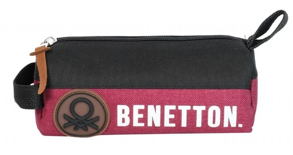 United Colors Of Benetton Retro Erkek Çocuk Oval Kalemlik - Siyah-Kırmızı ürün görseli