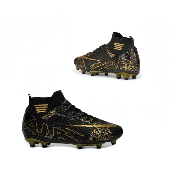 Laliga Erkek 565 Krampon Siyah Siyah Desen