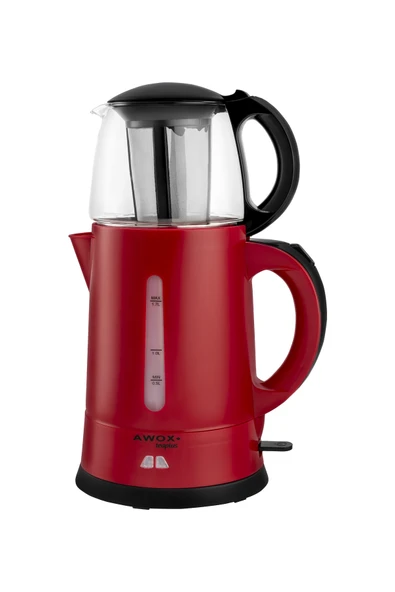 Teaplus Cam Demlikli Elektrikli Çay Makinesi Kırmızı - 4