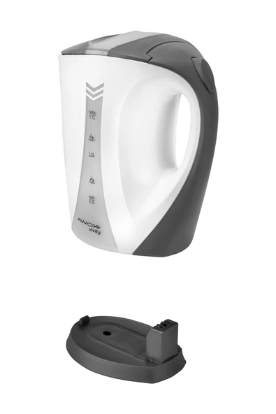 Awox Vivity Açık Rezistanslı Su Isıtıcı Kettle Beyaz - 5