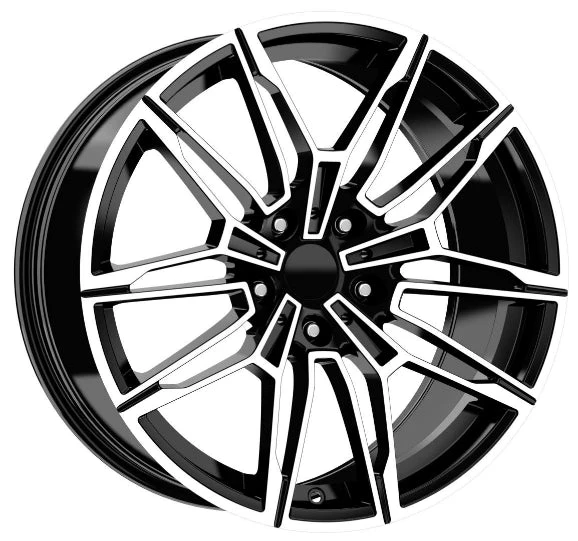 R1 Wheels 18 inç 5*120 ET30 Parlak Siyah Jant Takımı (J-3355)