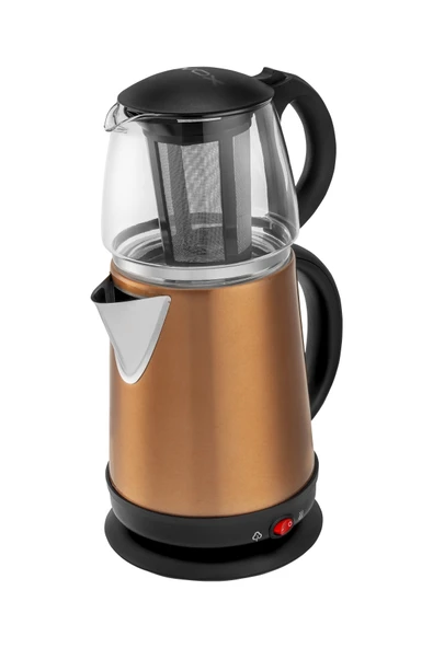Awox Demglass Cam Demlikli Elektrikli Çay Makinesi Rose Gold - 4