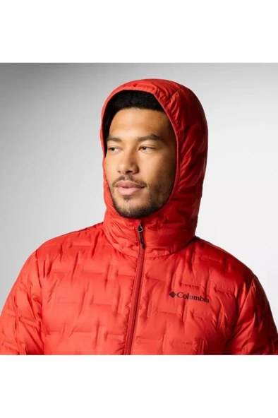 Columbia Delta Ridge Down Hooded Erkek Kaz Tüyü Mont - Resim 5