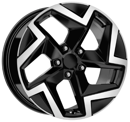 R1 Wheels 17 inç 5*100 ET35 Parlak Siyah Jant Takımı (J-3076)