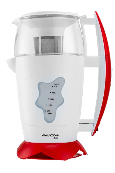 Awox Dual Elektrikli Çay Makinesi Beyaz-Kırmızı - 4