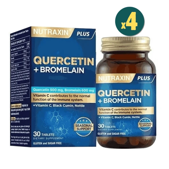 Nutraxin Quercetin + Bromelain 30 Tablet 4 Adet - 1