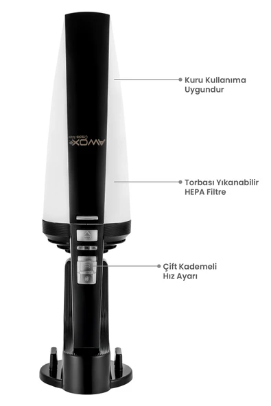 Awox Cracks Max Şarjlı El Süpürgesi Beyaz - 3