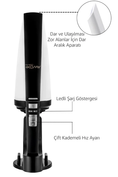 Awox Cracks Max Şarjlı El Süpürgesi Beyaz - 2