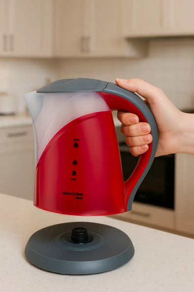 Awox River Su Isıtıcı Kettle Gizli Rezistans 1.7 Lt Kırmızı
