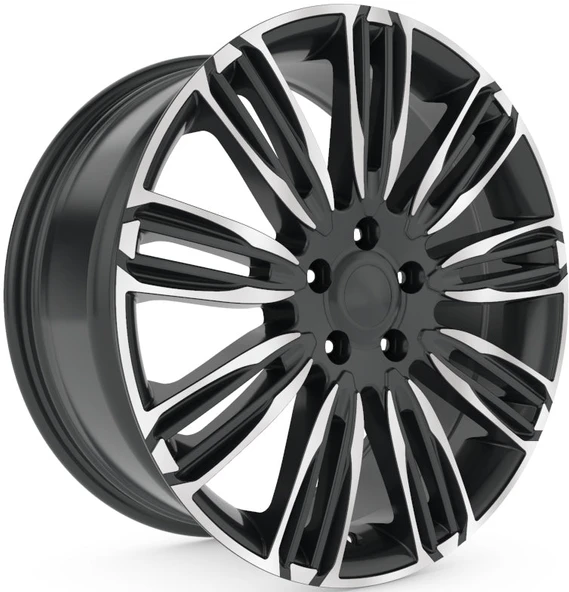 R1 Wheels 20 inç 5*120 ET50 Parlak Siyah Jant Takımı (J-3078)