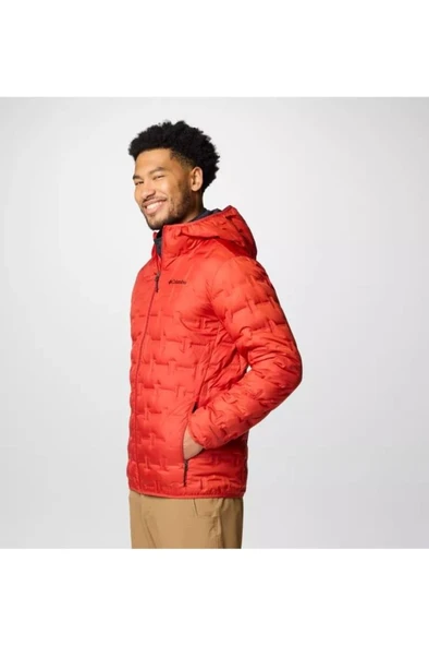 Columbia Delta Ridge Down Hooded Erkek Kaz Tüyü Mont - Resim 4