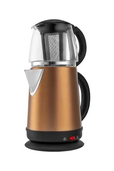 Awox Demglass Cam Demlikli Elektrikli Çay Makinesi Rose Gold - 5