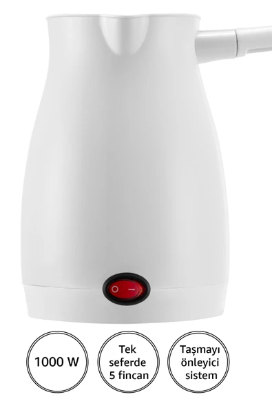 Awox Caffeen Türk Kahvesi Makinesi Elektrikli Cezve Beyaz - 3
