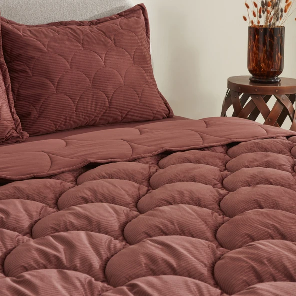 Karaca Home Cowrie Çift Kişilik Luxury Comfort Set Gül Kurusu - 4