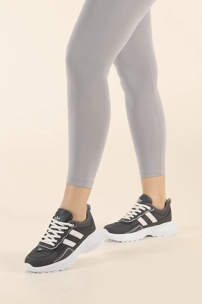 Albishoes Kadın Yüksek Taban 4 CM Yazlık Fileli Hafif Rahat Taban Sneaker Kalın Taban Spor Ayakkabı - 2