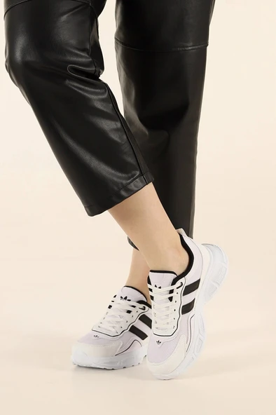 Albishoes Kadın Yüksek Taban 4 CM Yazlık Fileli Hafif Rahat Taban Sneaker Kalın Taban Spor Ayakkabı - 3