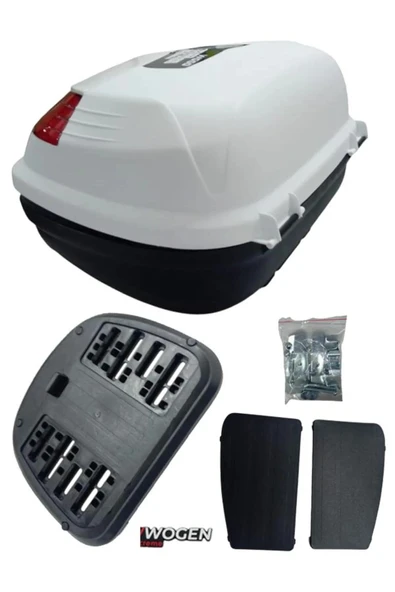 WOGEN MOTOSİKLET ARKA ÇANTA 50 LT BEYAZ BASİC - 2