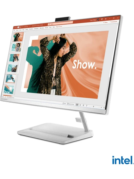 Lenovo Ideacentre 3 Intel Core i5 12450H 16GB 512GB SSD Windows 11 Pro 23.8" FHD All In One Bilgisayar F0GH01GBTRM2 - 3