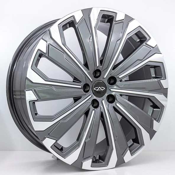 R1 Wheels 19 inç 5*108 ET35 Füme Jant Takımı (J-2939)